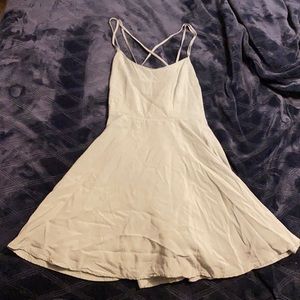 Dress, backless, small. It’s mixed with green/grey